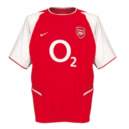 2002-2003 Arsenal Retro Home Kit Soccer Jersey